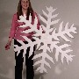 Polystyrene snowflakes, click here for more info.