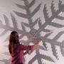 Polystyrene snowflakes, click here for more info.
