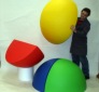 4 foot ball - cut into 4 sections.