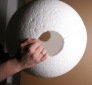 small hollow polystyrene sphere