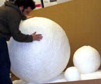 giant 1200 mm snowball for a snowman.
