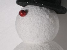 snow effect snowman