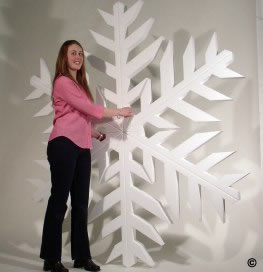 Polystyrene snowflakes,  suitable for use in: Shops / stores,