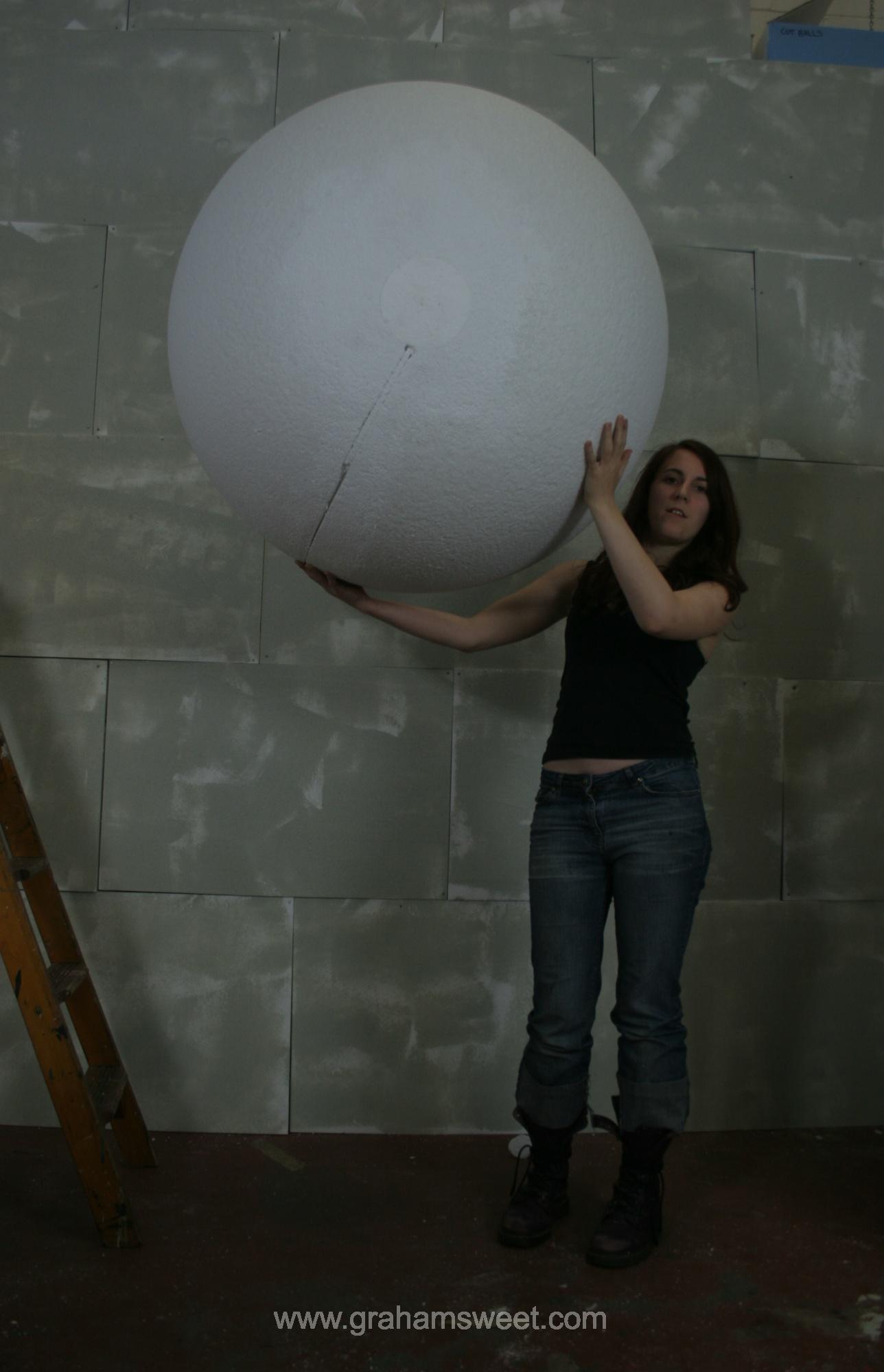 large polystyrene ball