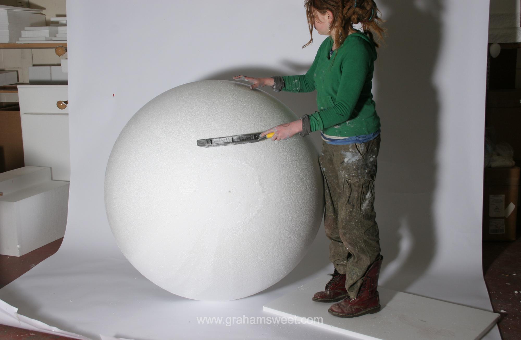 polystyrene solid 1200mm (4 foot) ball
