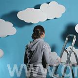 Polystyrene Clouds - For window displays
