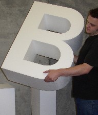large polystyrene letters. ideal for sign, signs, exhabitions instore display and more.