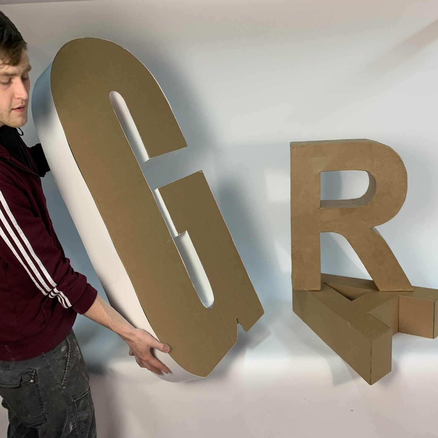 Large Cardboard 3d Letters, UK Manufactured