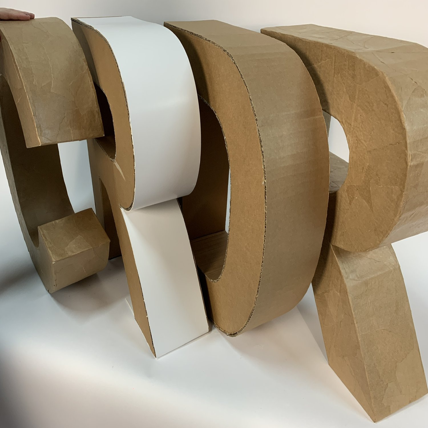5cm Paper Mache Large Cardboard Letters Shapes & Signs 3D Craft Choose  Letter