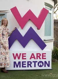 Large We Are Merton bespoke event logo