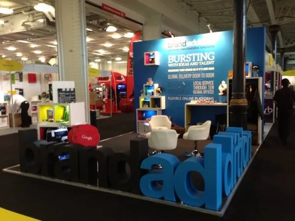 Brand Addition 3D letters displayed on an exhibition stand