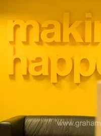 Making it happen dimensional wall lettering