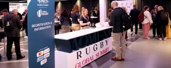 Large bespoke logos for the Women's Rugby Global Summit