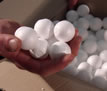 30 mm moulded polystyrene ( styrofoam ) ball / sphere 