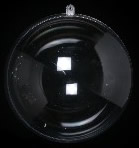 120 mm clear plastic ball, supplied in 2 halves.