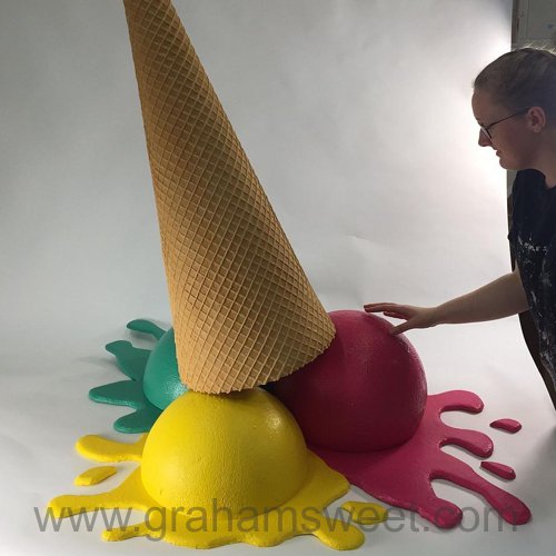 oversized icecream cone prop