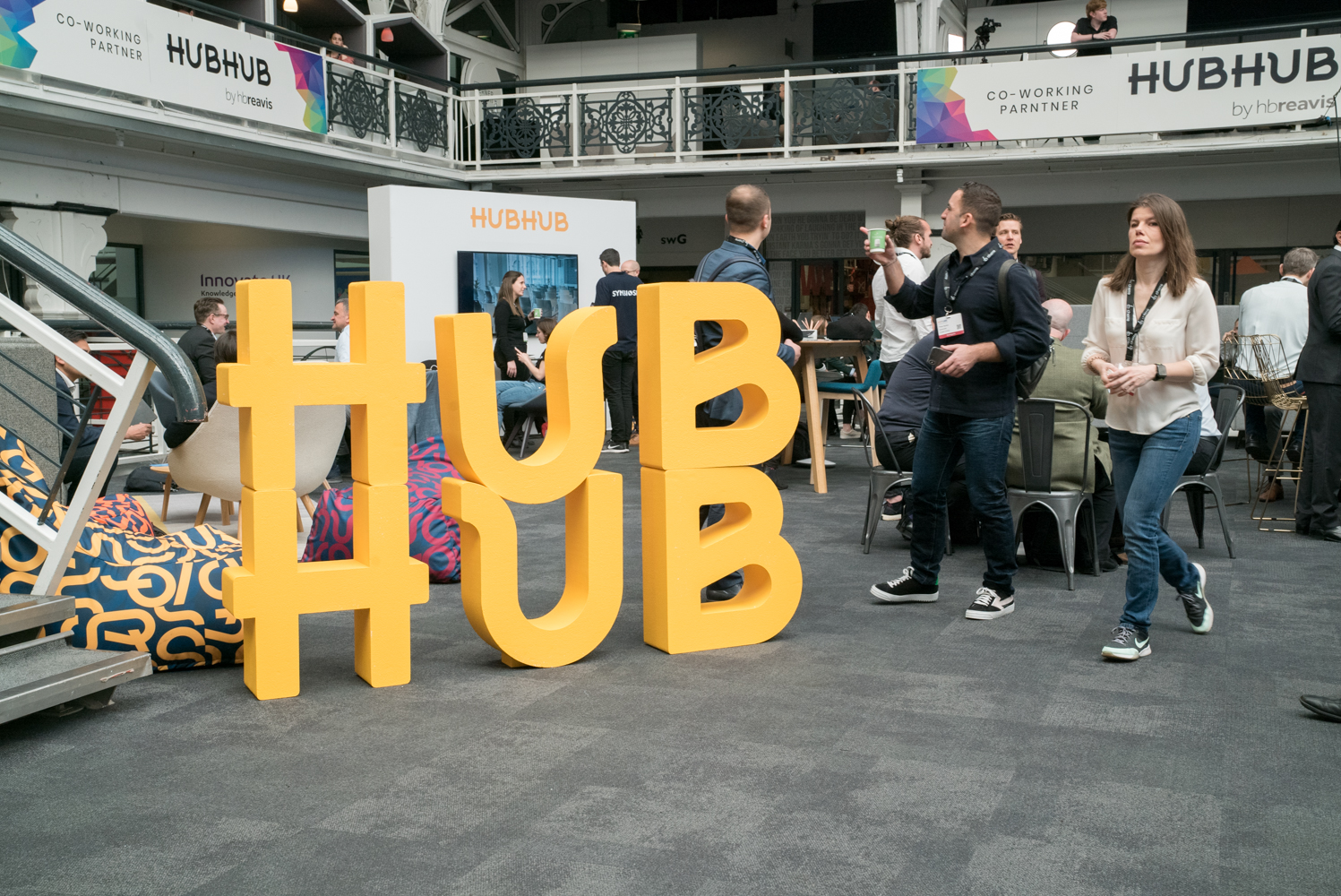 HUB HUB making an impact with large 3D letters!