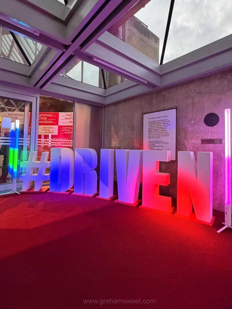Bold 3D Letters for the National Motor Museum