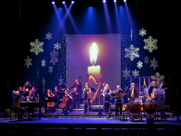 Large snowflakes prepared for an event production
