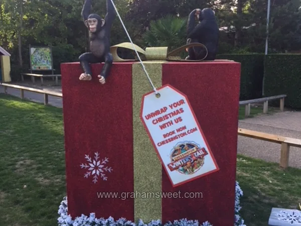 Giant Christmas present at Chessington World of Adventures