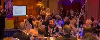 Snowflakes and snowballs at a Hilton charity ball