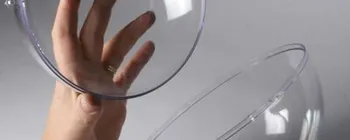 Clear plastic display balls and shapes