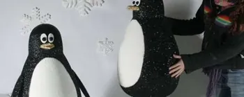 Penguin Christmas display props