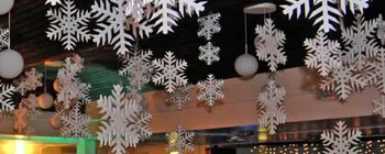 Hanging Christmas snowflakes