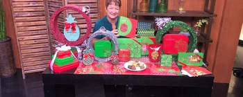 Christmas displays at Honolulu Cookie Company