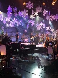 Christmas props on Top of the Pops