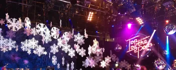 Snowflakes on the Top of the Pops Christmas special set