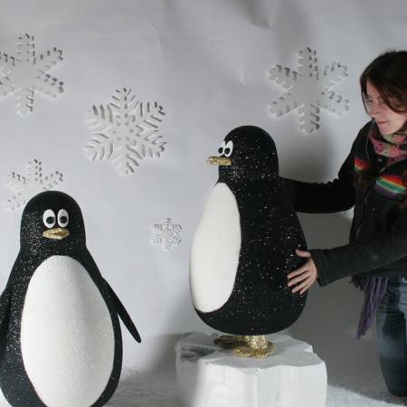 standard polystyrrne display penguins
