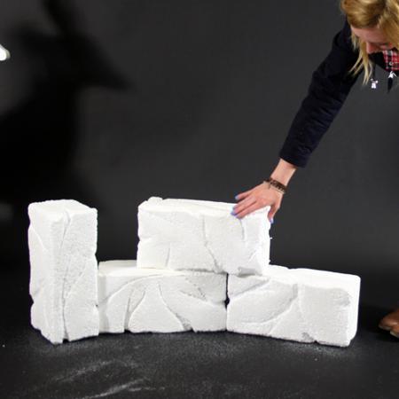 polystyrene ice blocks