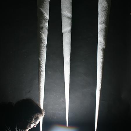 polystyrene icicles for christmas display