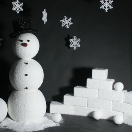 polystyrene snow blocks