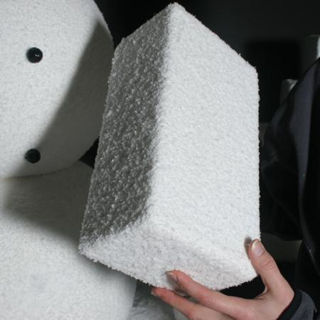 polystyrene snow blocks