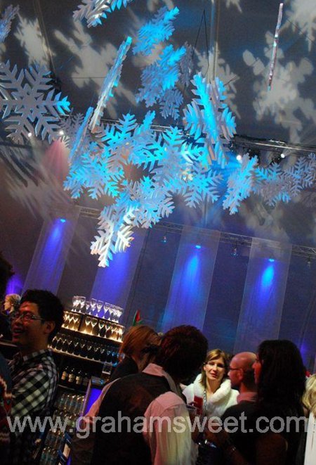 Snowflakes at Norman Foster Architects christmas party.