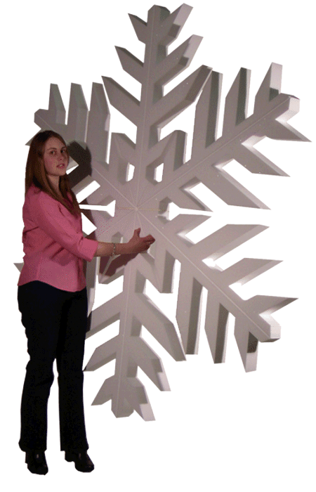 giant polystyrene snowflake SF52P - 2000mm high