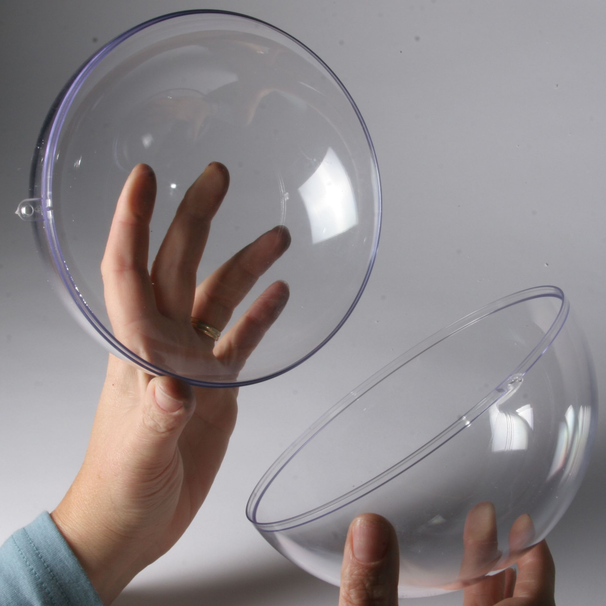 Clear Plastic balls for display, craft 