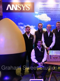 Large egg prop manufactured for exhibition display
