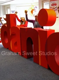Oversized Danio product replica created for exhibition display