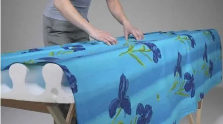 Polystyrene fabric drapers