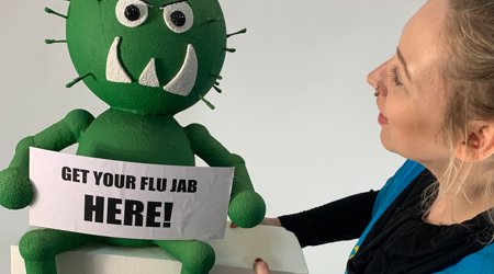 polystyrene flu and virus bug models