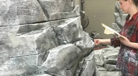 Polystyrene rock, stone and boulder props