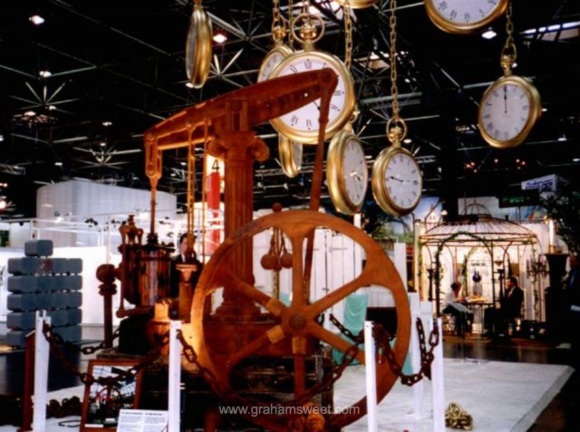 Beam engine and metalic pocket watches - produced from expanded polystyrene