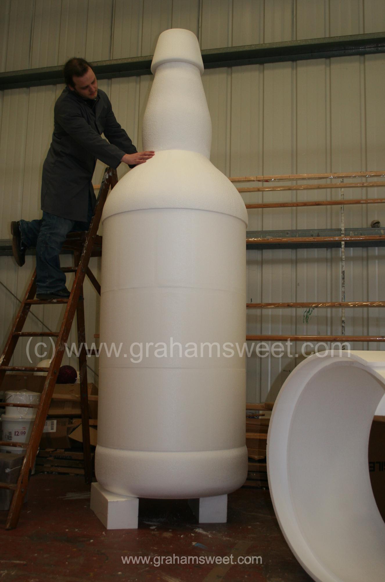 giant polystyrene bottle 2