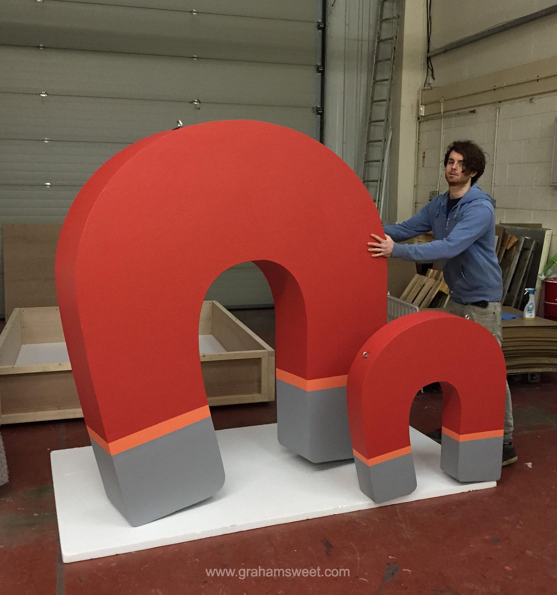 giant polystyrene magnets