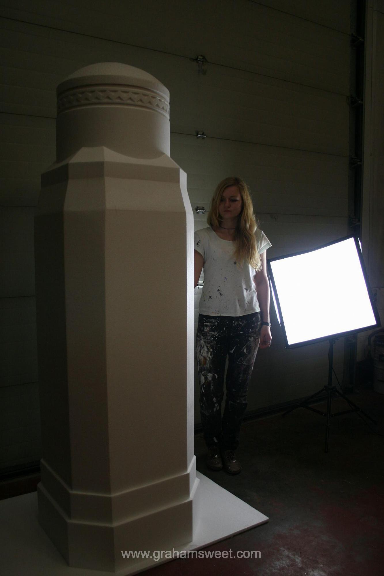 polystyrene pillar model