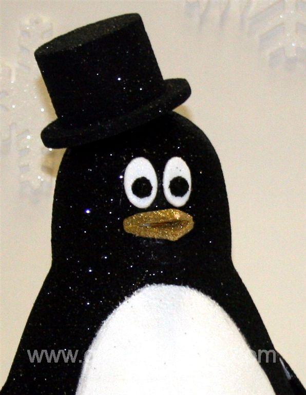Polystyrene Penguin sculpture - with a hat hats do not come a standard 