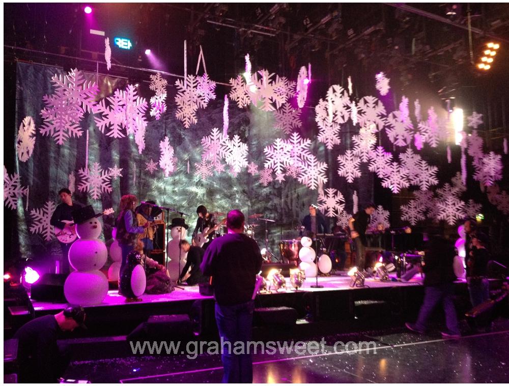 Plain snowflakes for Top of the Pops 2012 11